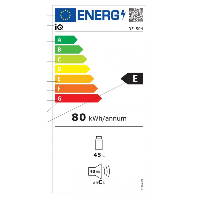 IQ RF-504 Ψυγείο Mini Bar Κλάση Α+ 46Lt 12Kg Μαύρο IQ RF-504 Ψυγείο Mini Bar Κλάση Α+ 46Lt 12Kg Μαύρο